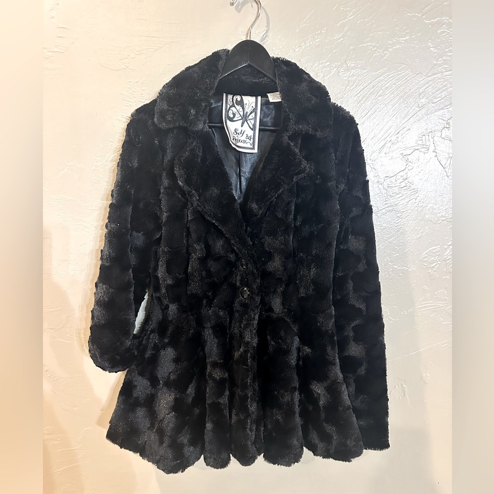 Faux fur coat